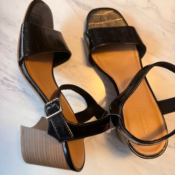Old Navy Black Jack Heel Ankle Strap Sandals Sz 9 NWT - Picture 5 of 7